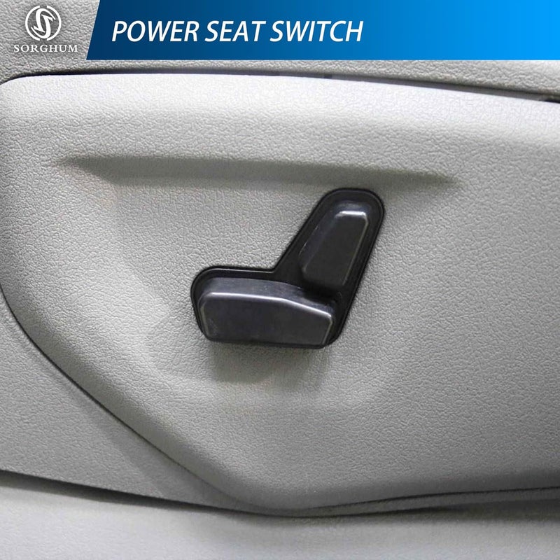Sorghum Power Seat Switch - Front Left Driver Side Adjustment Switch Control Compatible with 14-19 Jeep Cherokee 05-19 Chrysler 300 09-10 Dodge Ram 1500 10 Pins Replace# 56049433AD 56049433AE - Image 2